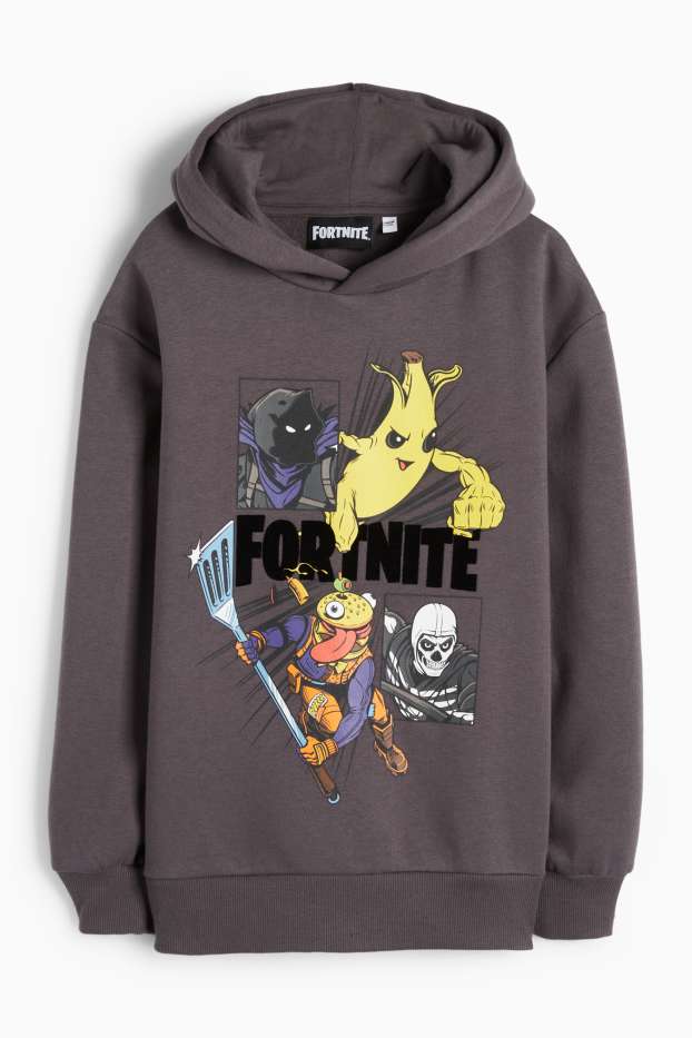 Children Boys - Fortnite - hoodie - dark gray