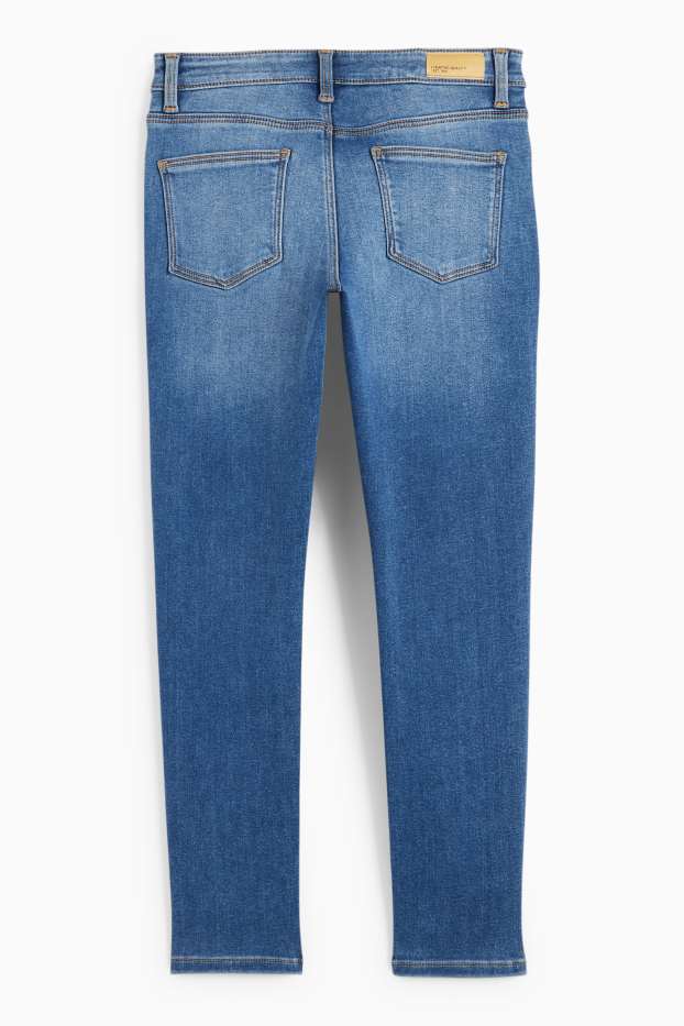 Children Girls - Skinny jeans - thermal jeans - blue denim