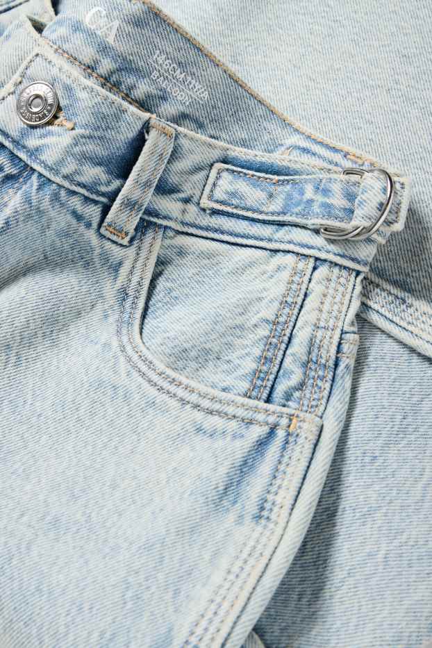 Kinder Mädchen - Balloon Jeans - helljeansblau