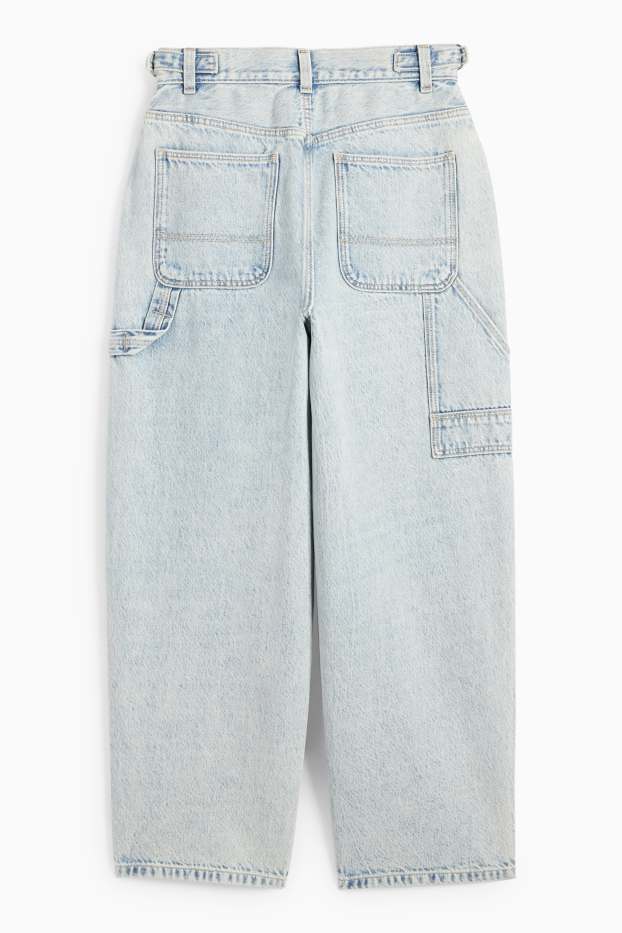Kinder Mädchen - Balloon Jeans - helljeansblau