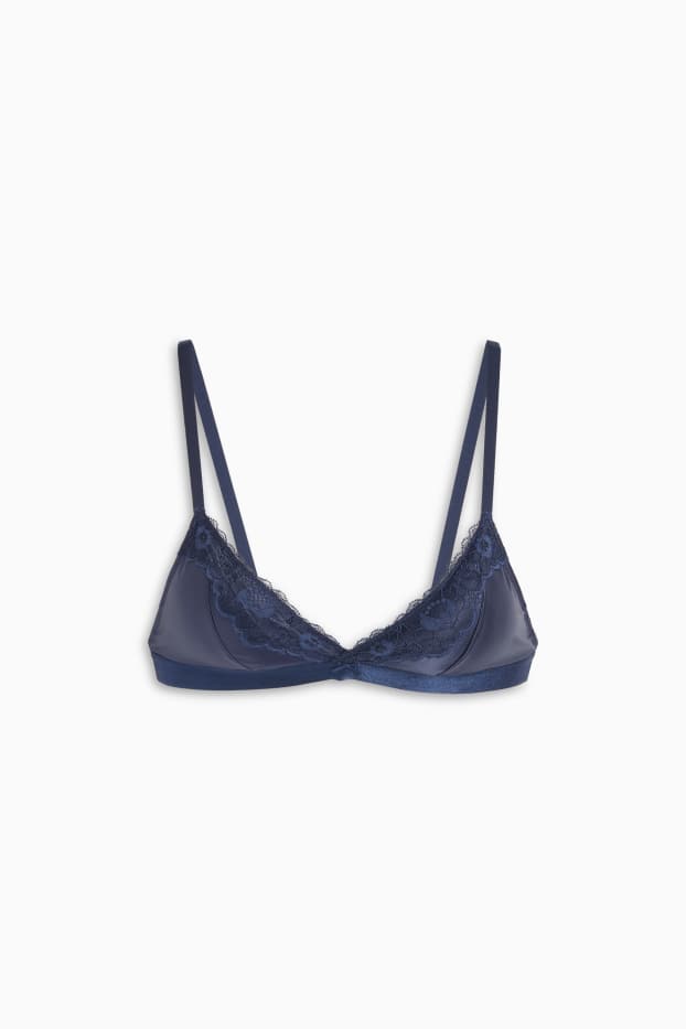 Damen - Bralette - wattiert - dunkelblau