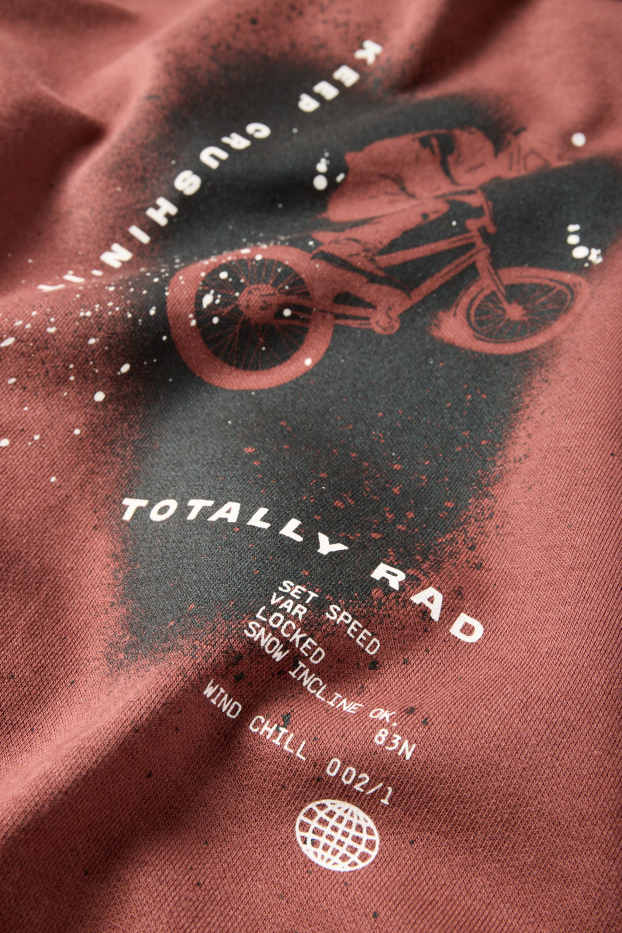 Kinderen: jongens - BMX - hoodie - bruin