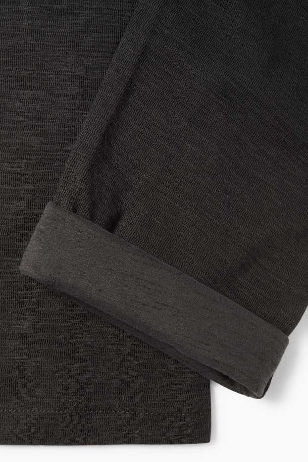 Children Boys - Joggers - textured - black