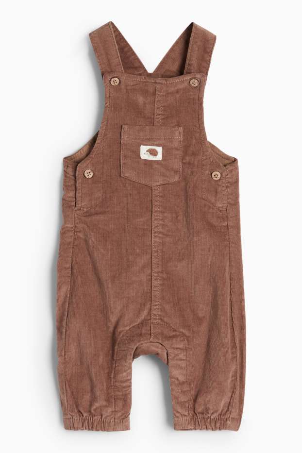 Miminka - chlapci - Divoká zvířata - outfit pro miminka - 2dílný - hnědá