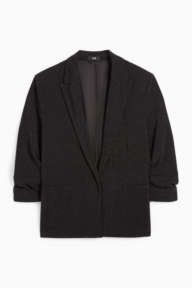 Femmes - Blazer de bureau - regular fit - noir