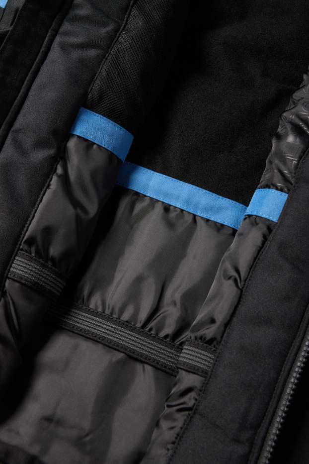 Kinder Buben - Skijacke mit Kapuze - wasserdicht - blau