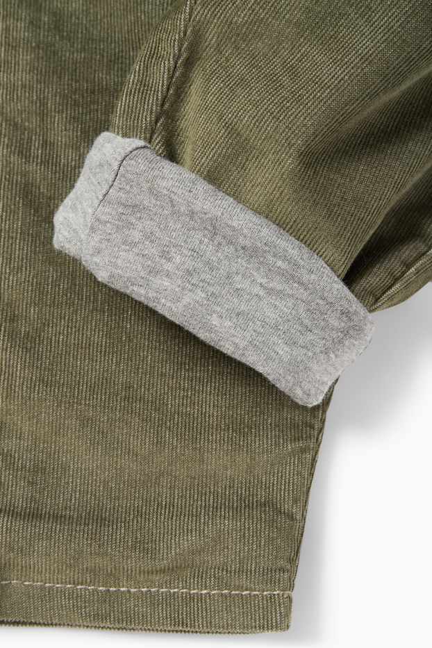 Nadó nen - Pantalons de pana tèrmics per a nadó - verd fosc