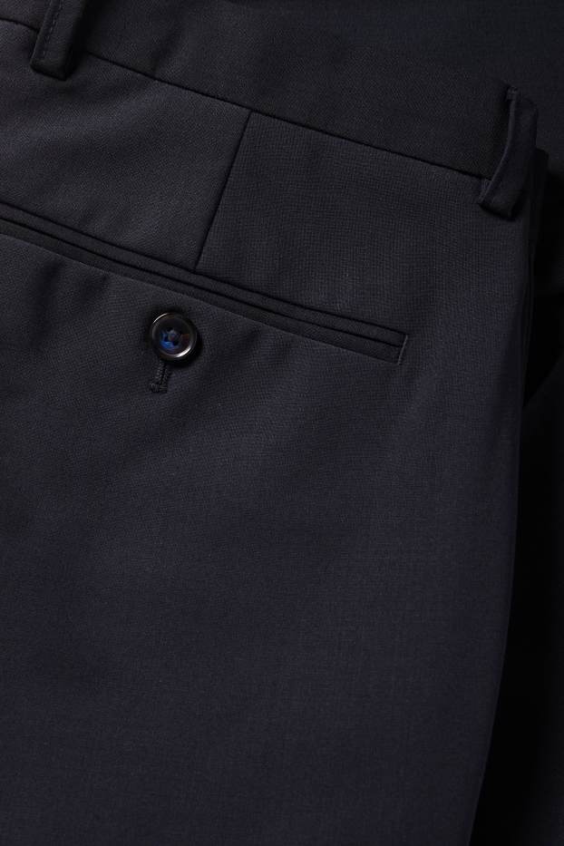 Men - Mix & match trousers - regular fit - Flex - wool blend - LYCRA® - dark blue