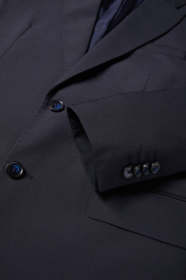 Bărbați - Sacou modular - regular fit - Flex - amestec de lână - LYCRA® - albastru închis