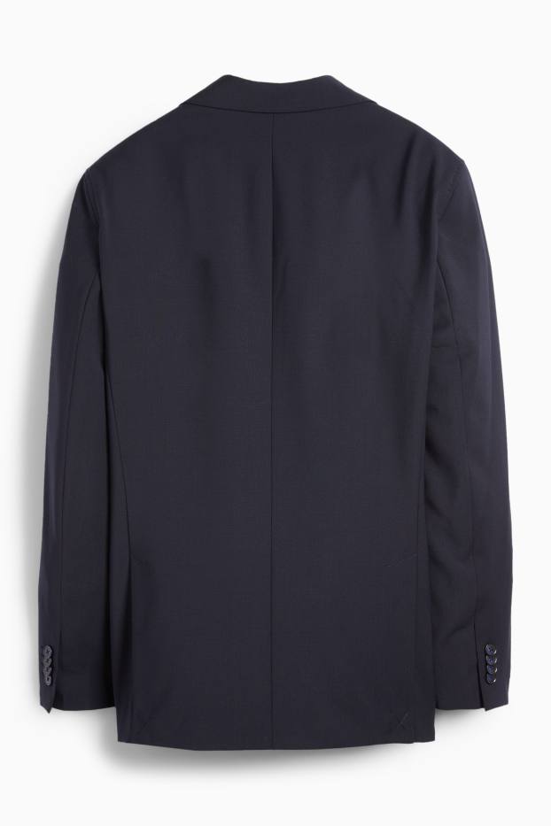 Bărbați - Sacou modular - regular fit - Flex - amestec de lână - LYCRA® - albastru închis