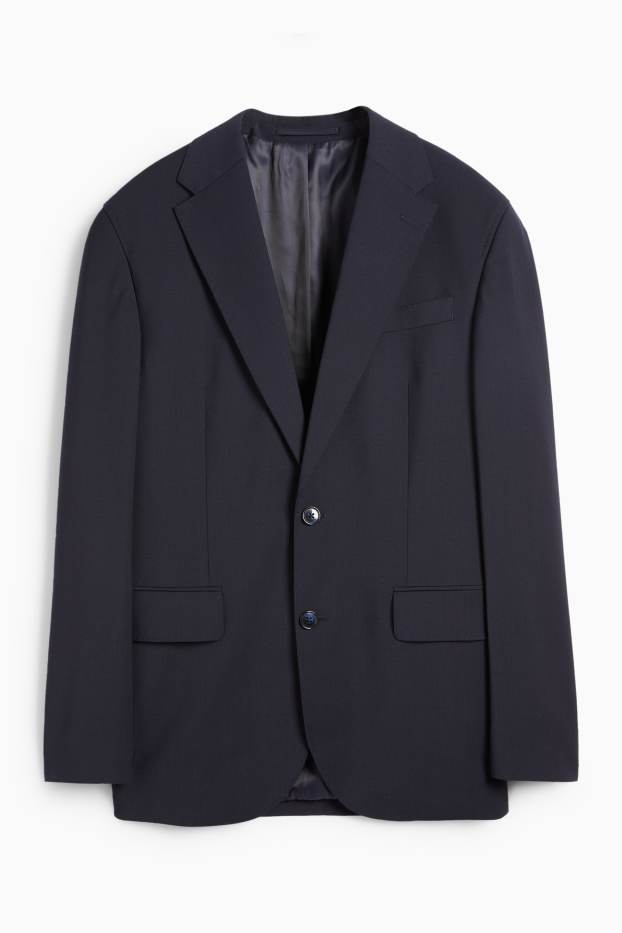 Bărbați - Sacou modular - regular fit - Flex - amestec de lână - LYCRA® - albastru închis