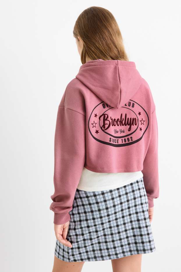 Kinder Mädchen - Brooklyn - Set - Hoodie und Top - 2 teilig - dunkelrosa