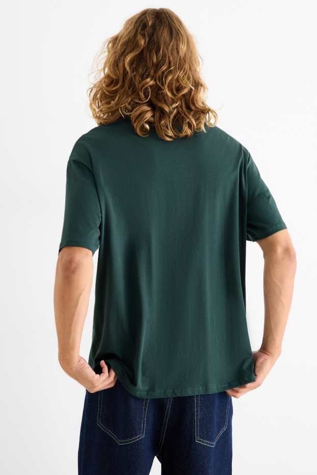 Herren - T-Shirt - Relaxed Fit - dunkelgrün