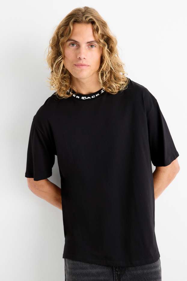 Herren - T-Shirt - Relaxed Fit - schwarz