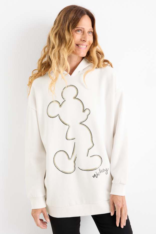 Women - Hoodie - Mickey Mouse - white
