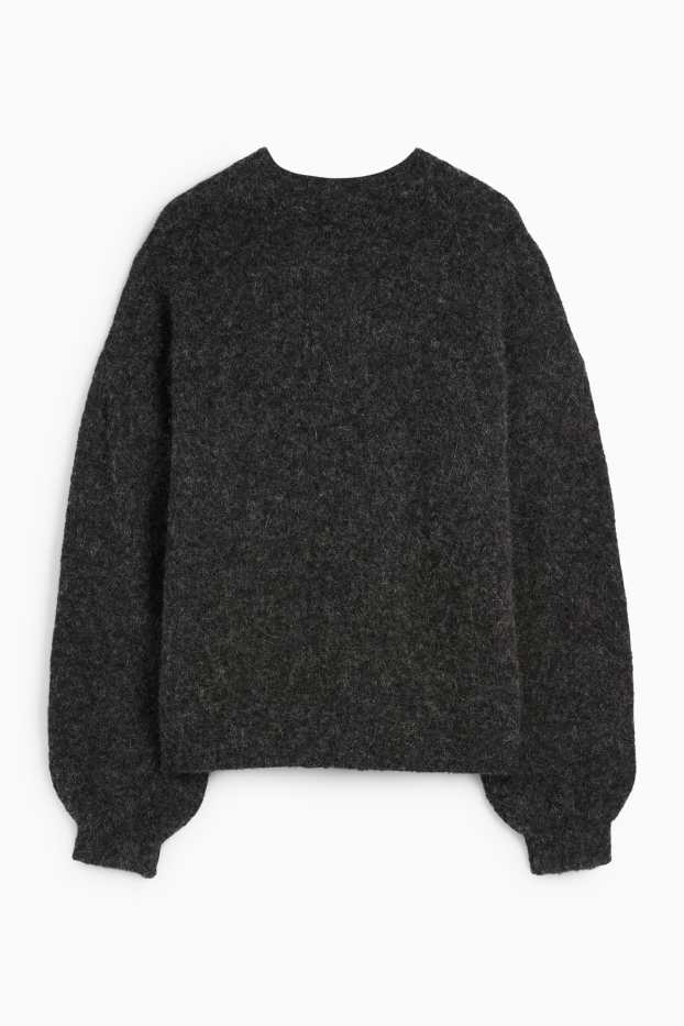 Damen - Pullover - dunkelgrau