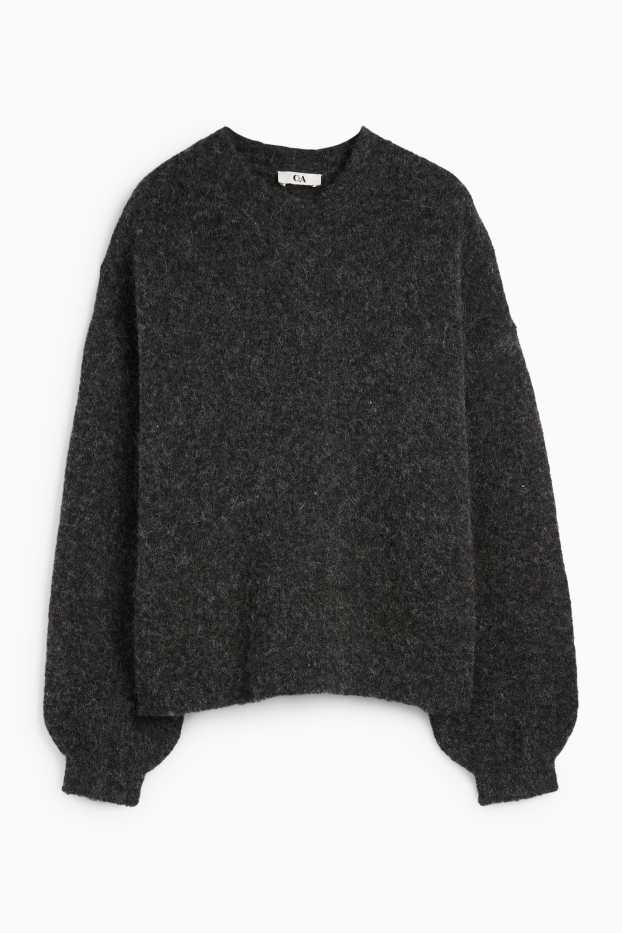 Damen - Pullover - dunkelgrau