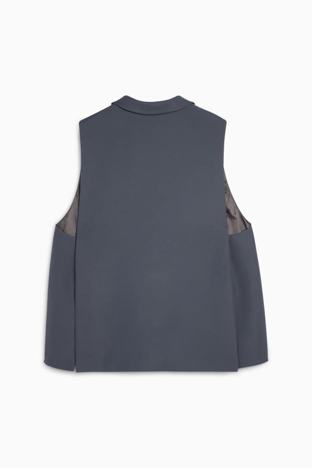 Women - Business waistcoat - straight fit - blue