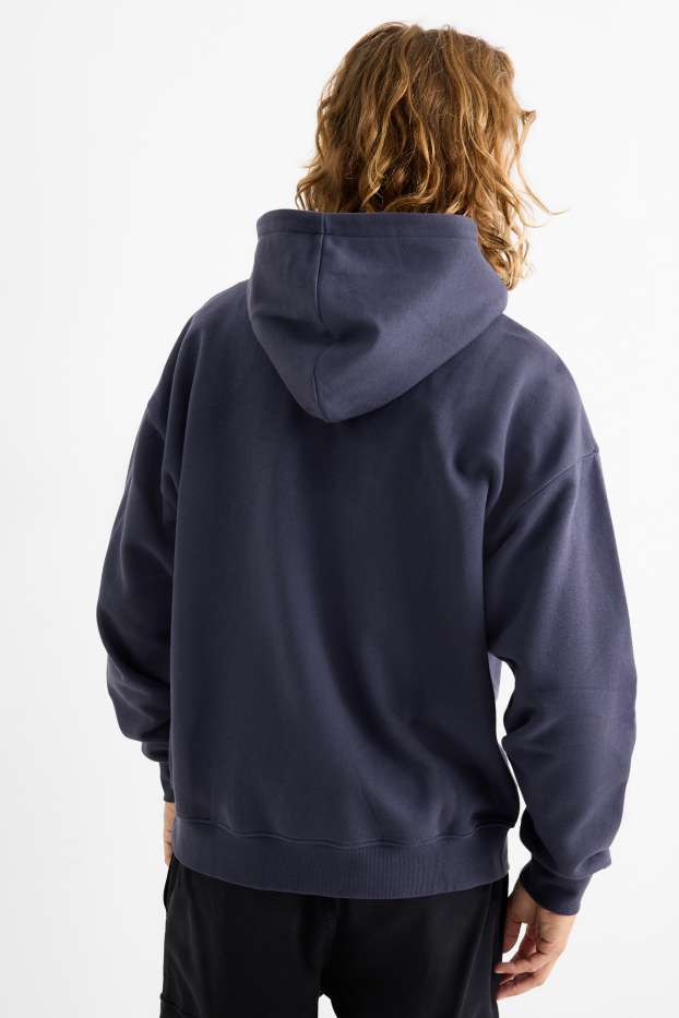 Hommes - Sweat à capuche - bleu foncé