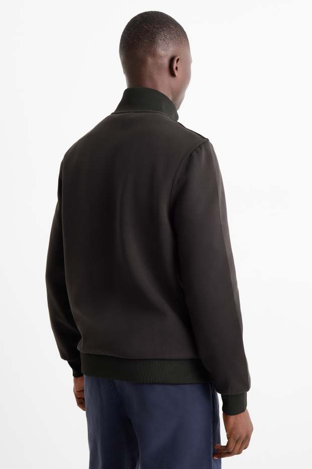 Hombre - Sudadera con cremallera - negro