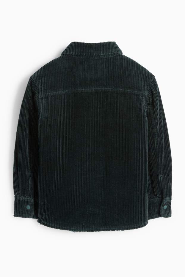 Niños - Sobrecamisa de pana - verde oscuro