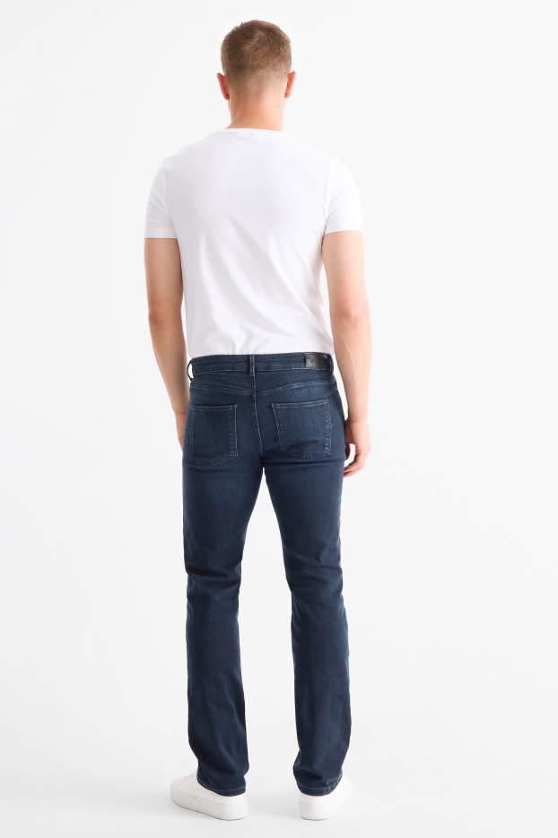 Femmes - Straight jean - mid waist - LYCRA® - jean bleu foncé
