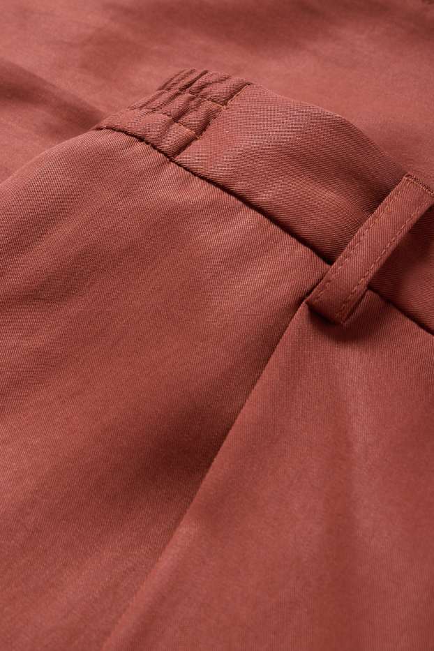 Home - Pantalons combinables - regular fit - marró vermellós