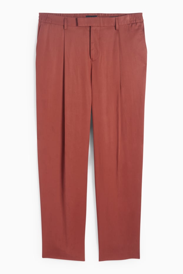 Home - Pantalons combinables - regular fit - marró vermellós