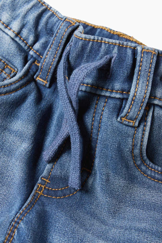 Kinder Buben - Straight Jeans - Thermojeans - jeansblau