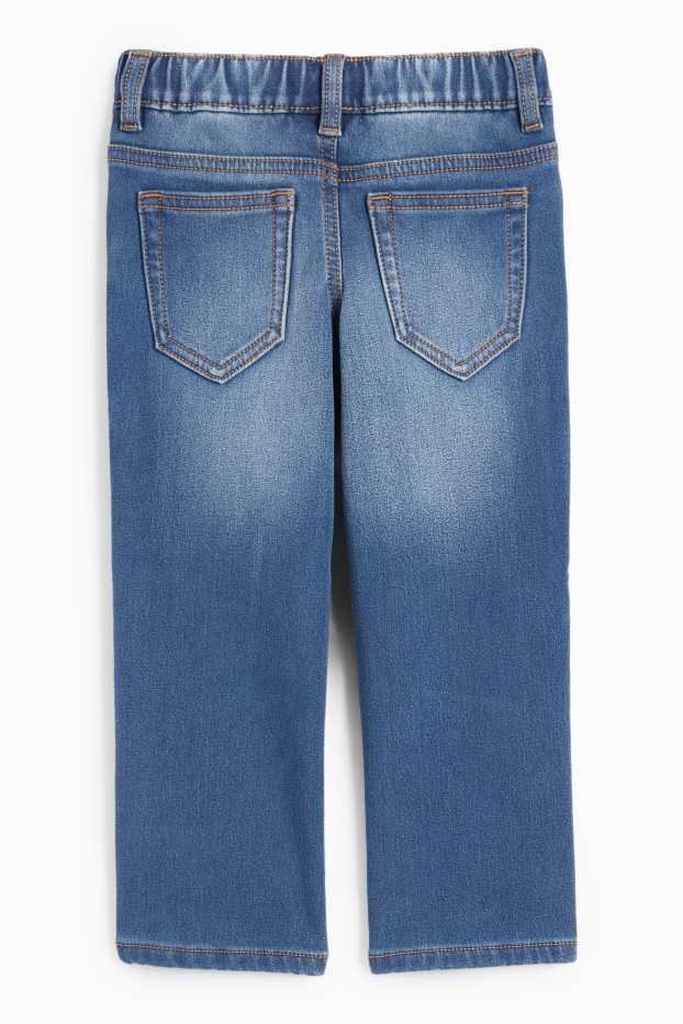 Kinder Buben - Straight Jeans - Thermojeans - jeansblau