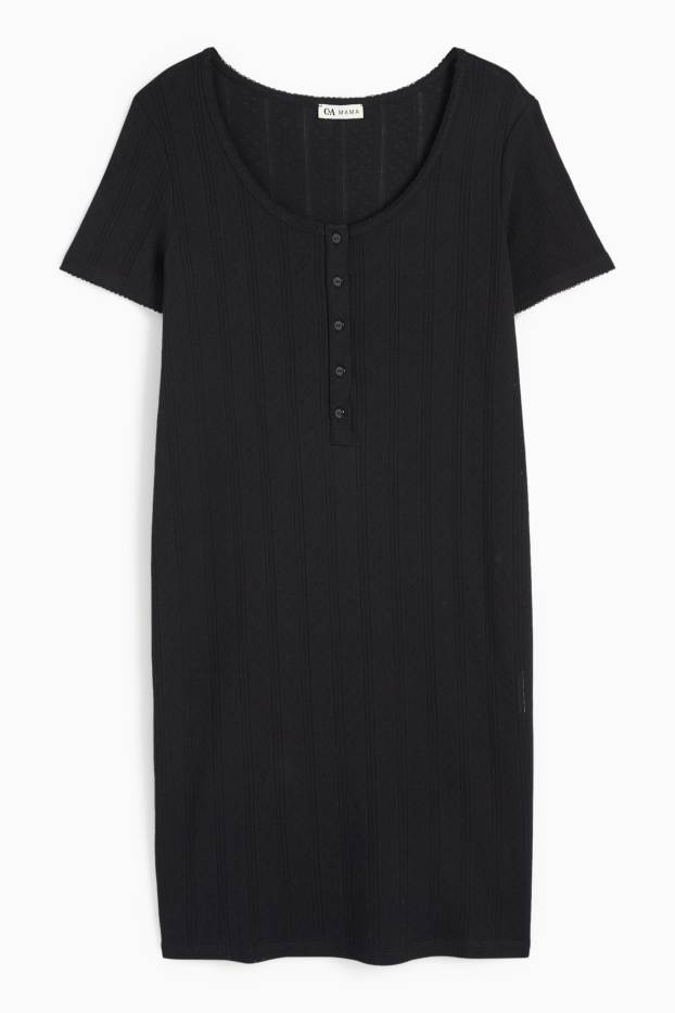 Mujer - Camisón de lactancia - negro