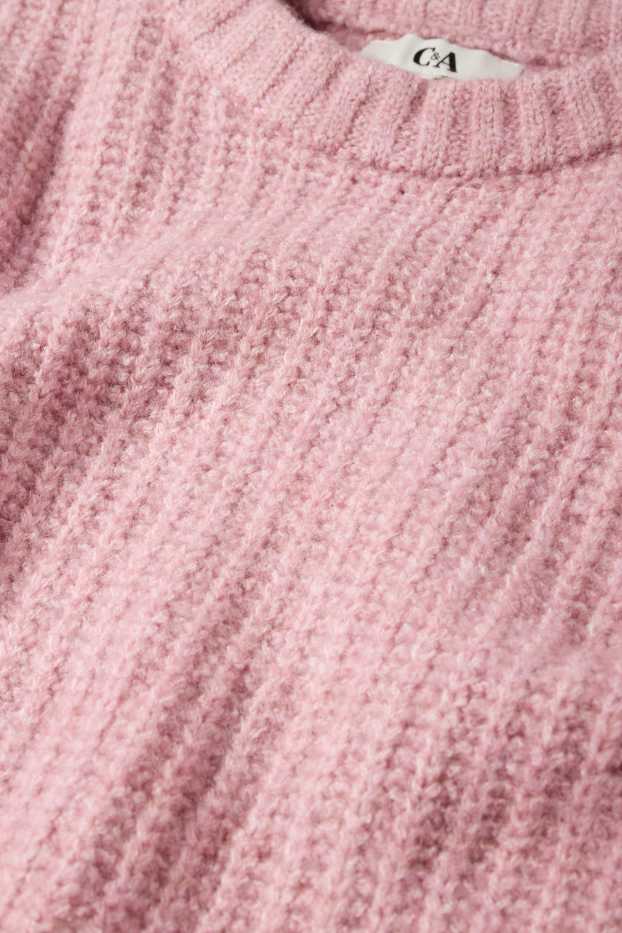 Women - Jumper - ribbed - rose