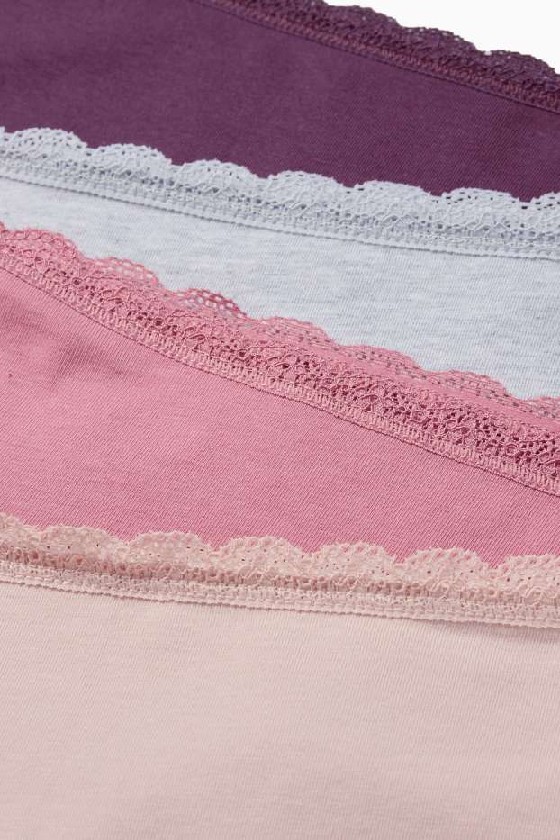 Dames - Set van 4 - hipster - roze
