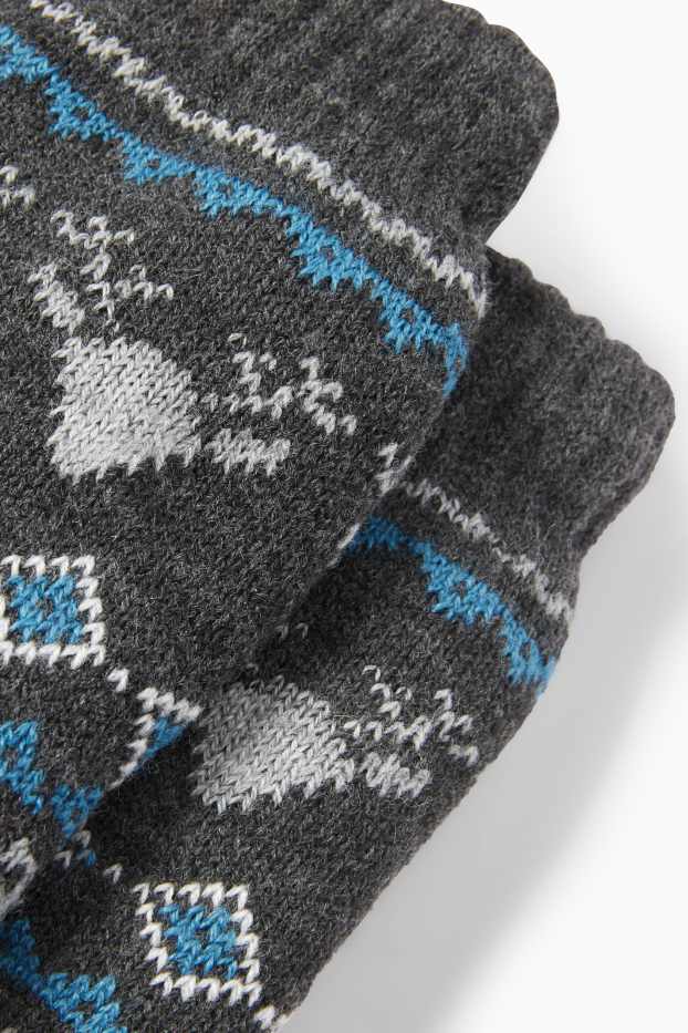 Men - Socks - blue / gray