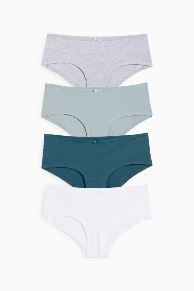 Damen - Multipack 4er - Hipster - grün