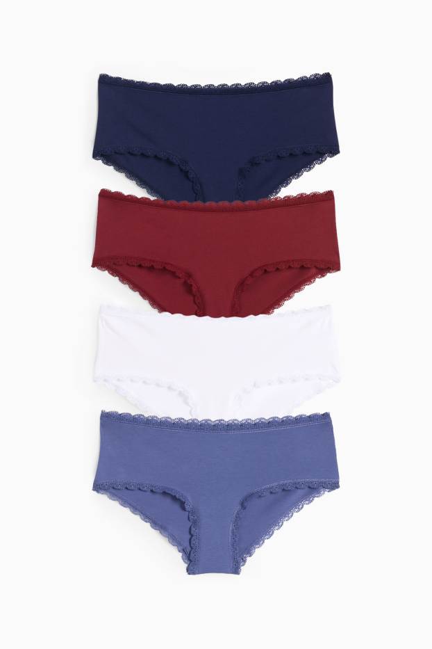 Damen - Multipack 4er - Hipster - blau