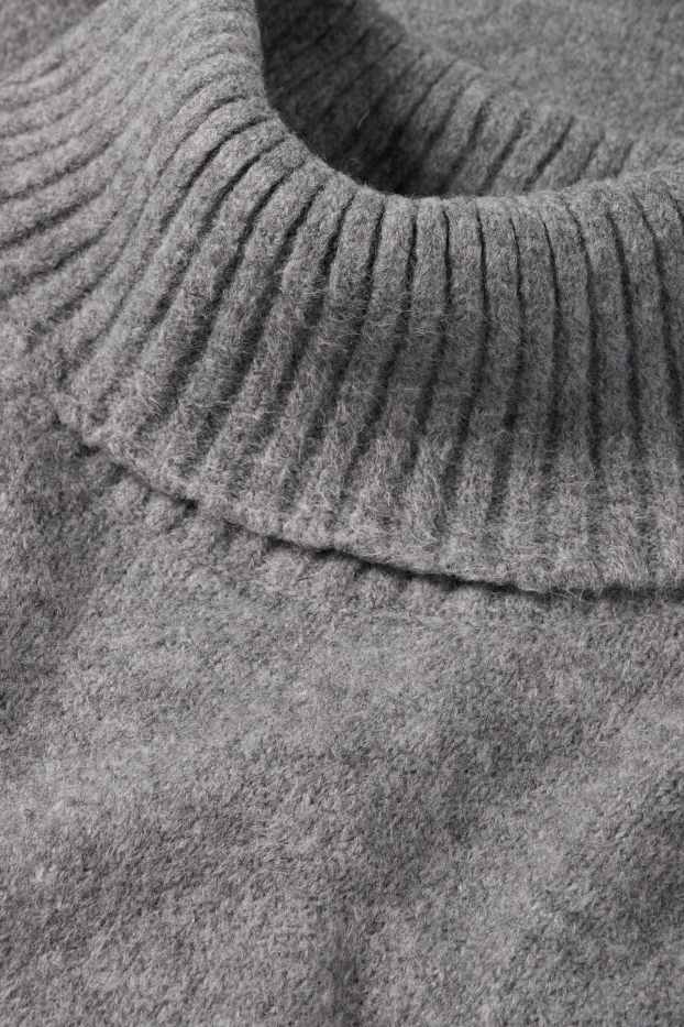 Dámské - Pletené šaty - šedá