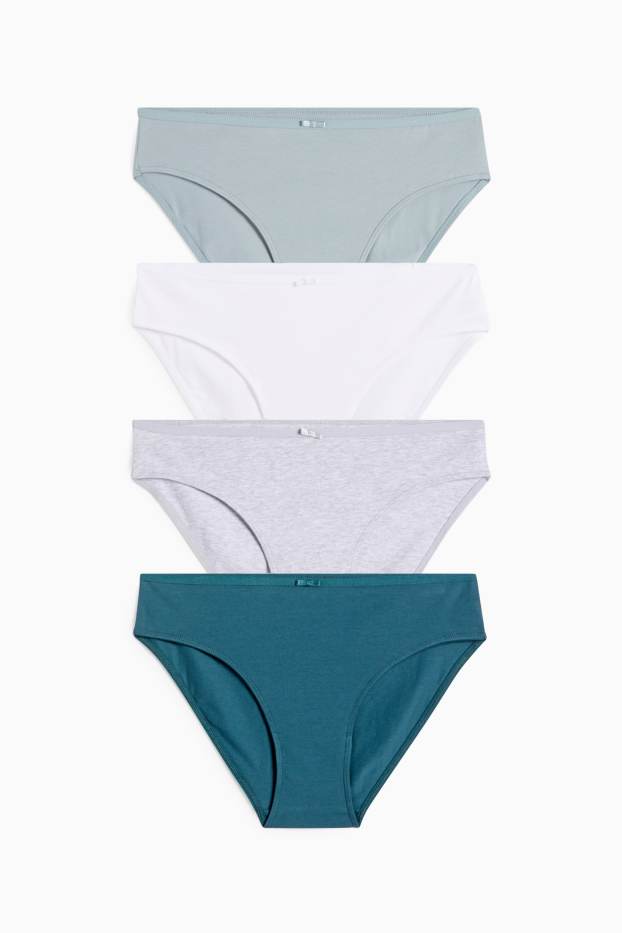 Femmes - Lot de 4 - culottes - vert