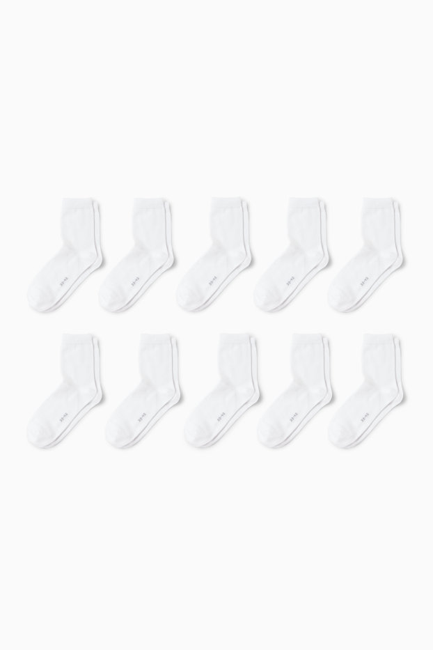 Damen - Multipack 10er - Socken - weiss