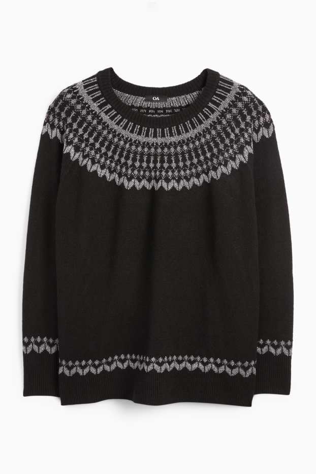 Femei - Pulover - negru