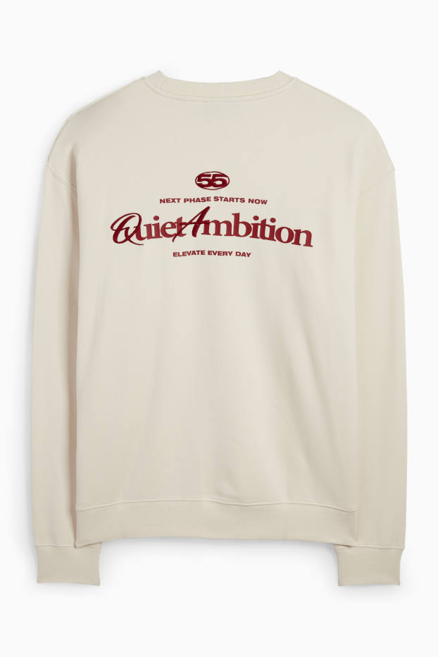 Herren - Sweatshirt - cremefarben