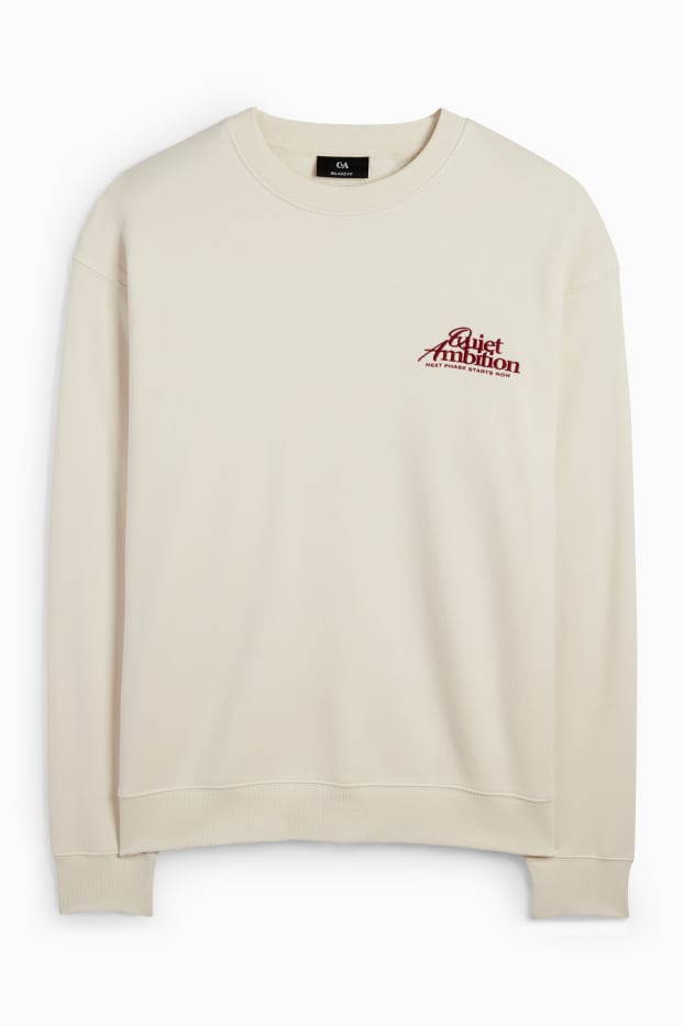 Herren - Sweatshirt - cremefarben