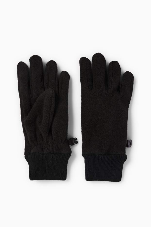 Kinderen: jongens - Fleece handschoenen - zwart