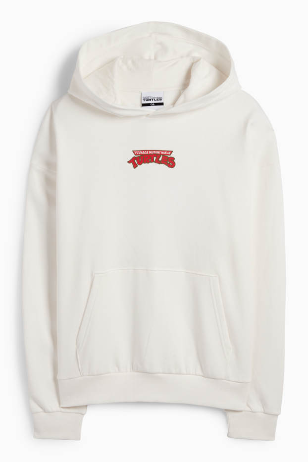 Heren - Oversized hoodie - Teenage Mutant Ninja Turtles - crème wit