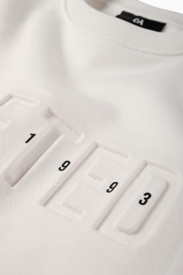 Herren - Sweatshirt - cremeweiß