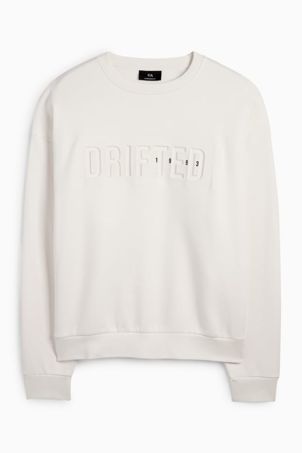 Herren - Sweatshirt - cremeweiß