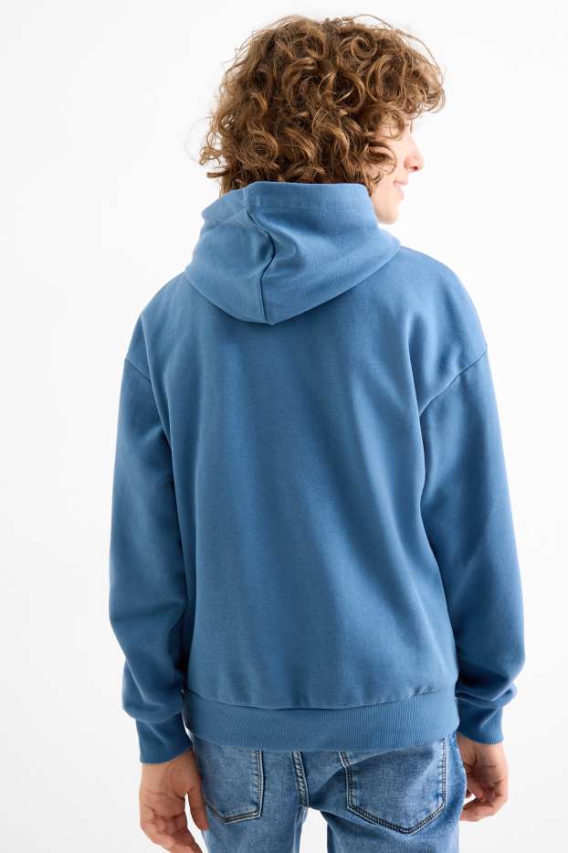 Kinder Jungen - Snowboard - Hoodie - blau