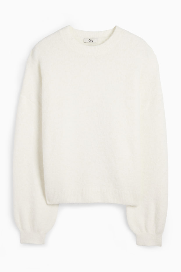Damen - Pullover - weiß