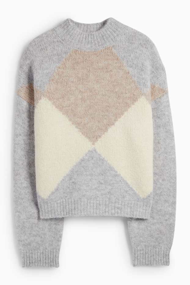 Women - Jumper - check - multicoloured