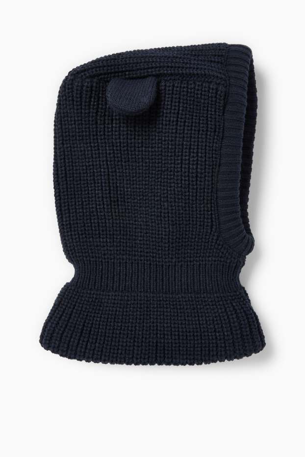 Baby Boys - Baby balaclava - ribbed - dark blue